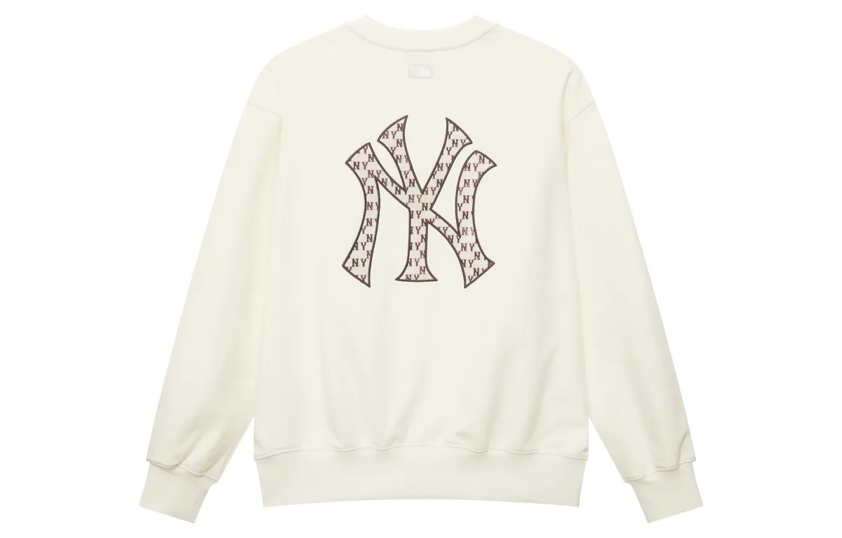 MLB MONOGRAM SS25 Crew Neck Sweatshirt Unisex Standard Ivory