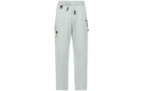 EVISU Casual Pants Men's Heather Gray Moderate Straight Fit Pants