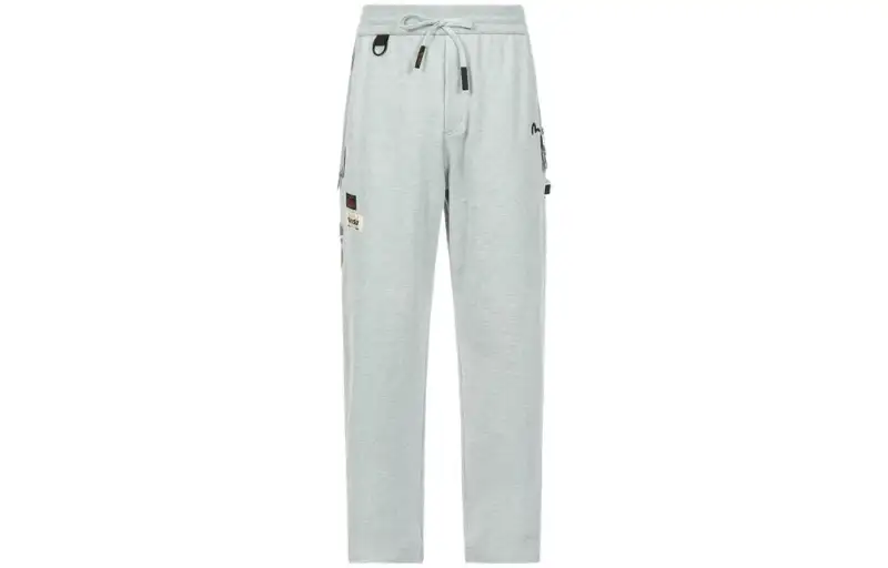 EVISU Casual Pants Men's Heather Gray Moderate Straight Fit Pants