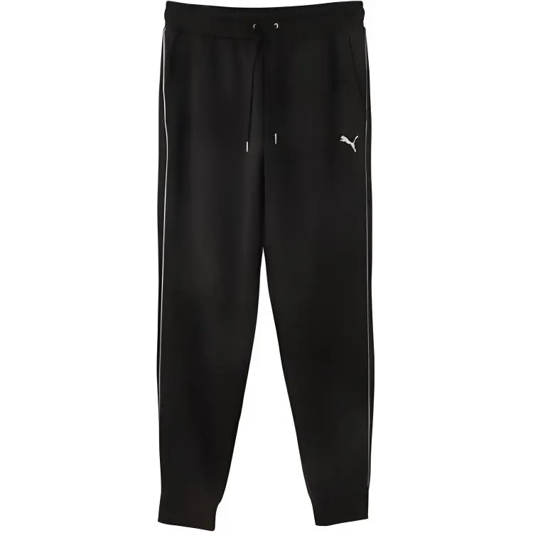 PUMA Casual Pants Men's Black Moderate Cuffed Pants