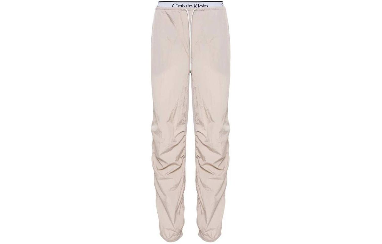 CALVIN KLEIN Waistband Tracksuit Bottoms Casual Pants Men's Beige