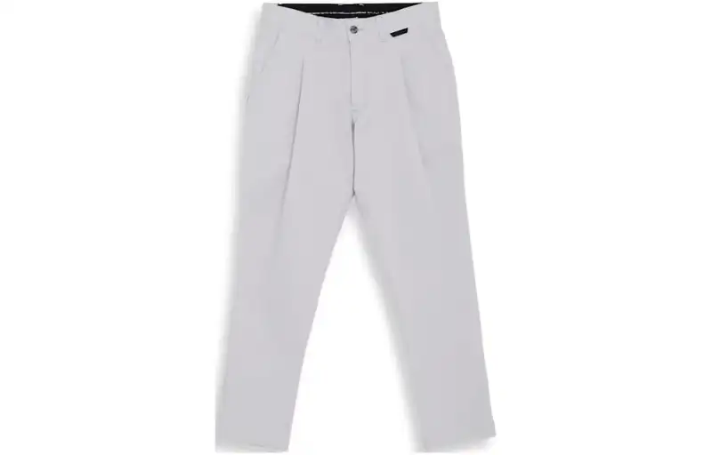 PUMA Casual Pants Men's Gray Moderate Straight Fit Pants