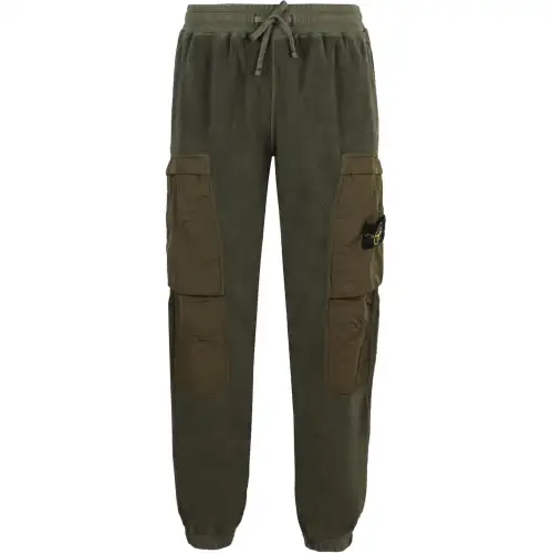 STONE ISLAND Fleece Tapered Leg Pants