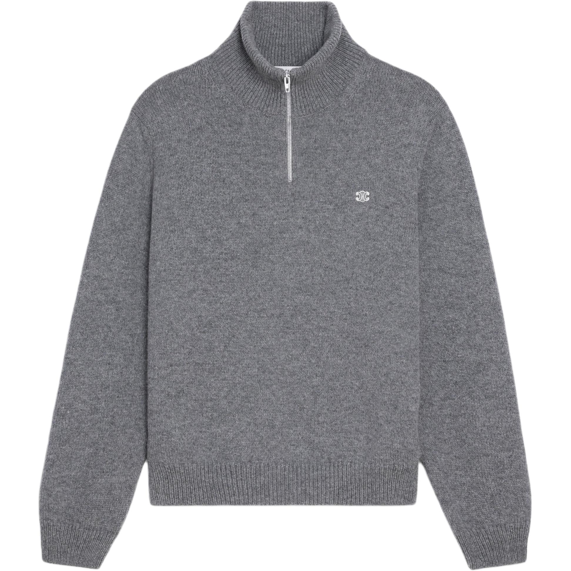 CELINE Triomphe Trucker Sweater In Wool And Cashmere