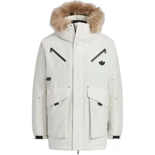 Adidas Originals Trefoil Collection Outfit Down Jacket Men's Bauxite Brown