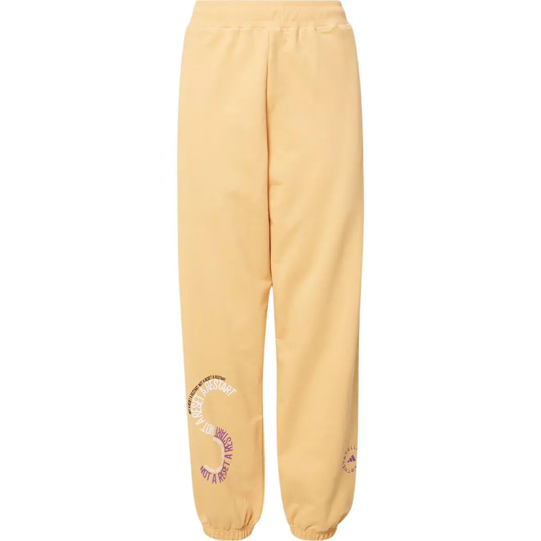 Adidas Casual Pants Unisex Yellow Moderate Straight Fit Pants