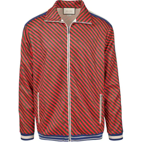 GUCCI Diagonal Stripe Track Jacket