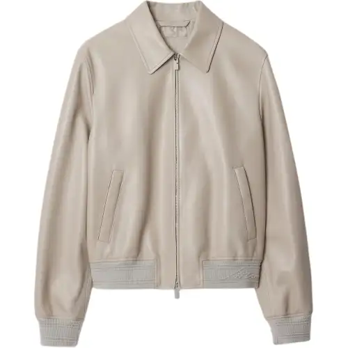 Burberry leather jacket