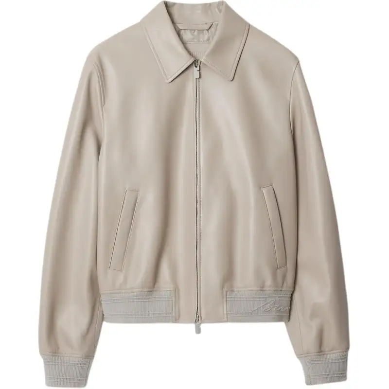 Burberry leather jacket