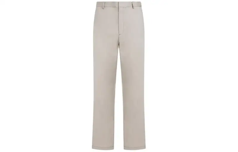 PRADA Casual Pants Men's Beige Moderate Straight Fit Pants