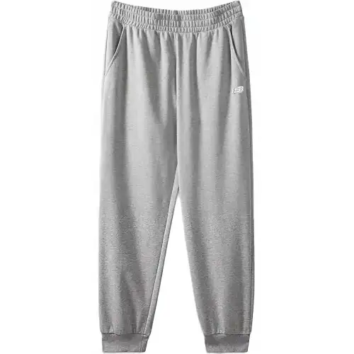 Skechers Colorful Knitted Sweatpants Men's Medium Heather Gray