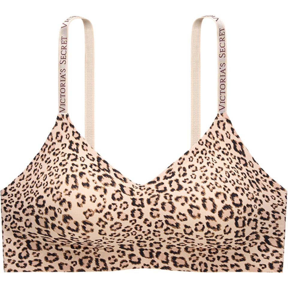 Victoria's Secret Victoria's Secret Anti-Gravity Series Soft Support Thin Padded Breathable Bra Women's Nude Leopard Print