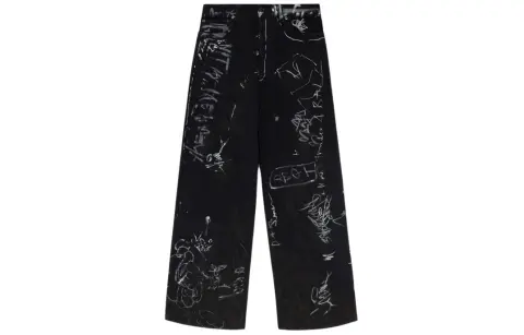 Balenciaga Casual Pants Unisex Black