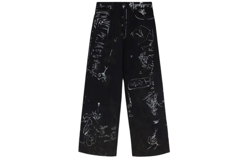 Balenciaga Casual Pants Unisex Black