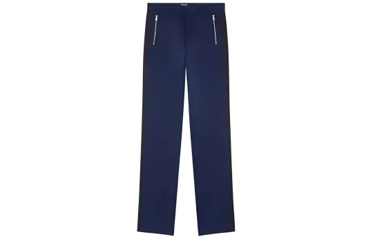 DIESEL Casual Pants Men's Blue Moderate Wide Leg Pants