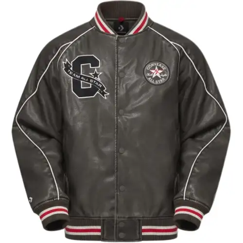 Converse All Star AW24 Baseball Jacket Men's Army Green