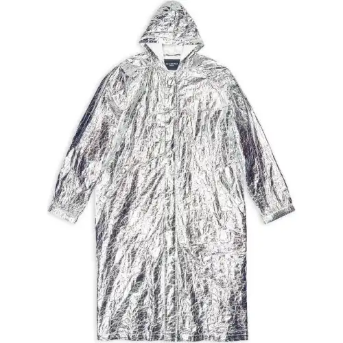 Balenciaga Trench Coat Regular Unisex Silver