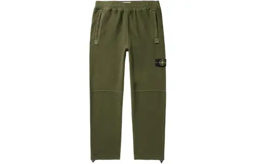 STONE ISLAND Knitted Sweatpants Men's Olive Green