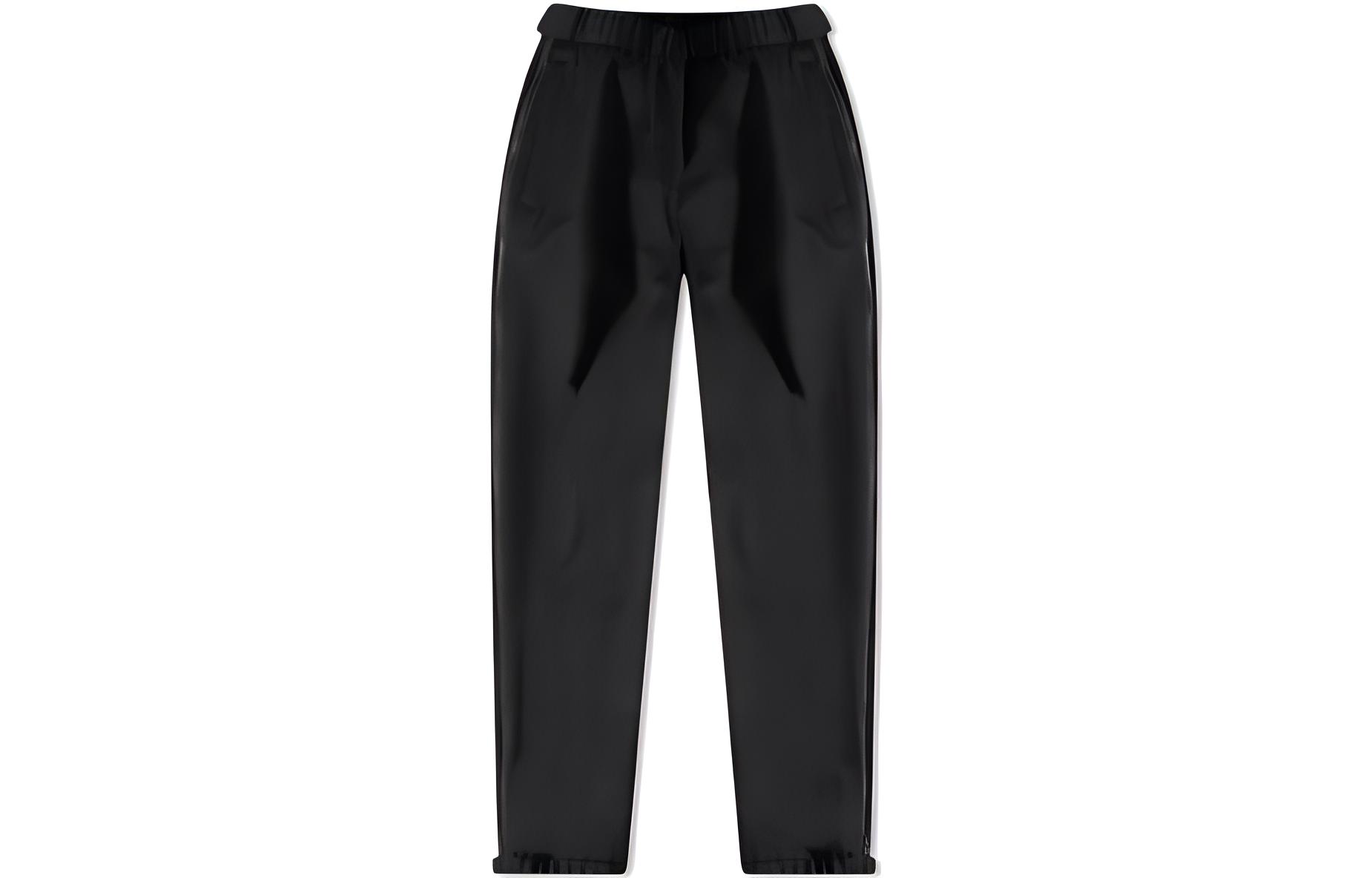 Мужские штаны Moncler Side Stripes (черные)