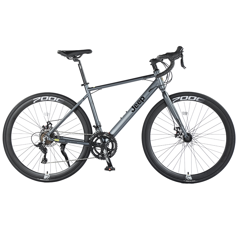 Jeep Road Bike Entry Level Bike Aluminum Alloy Disc Brake Adults Women’s Road Bike Competition Commuting Adults