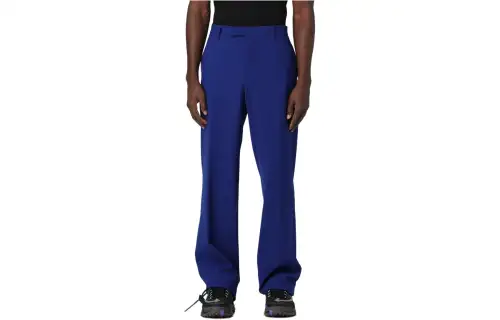 OFF WHITE Casual Pants, Loose Fit Men's Blue
