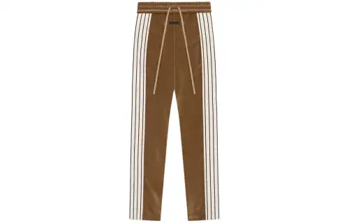 Fear of God SS24 Season 8 Series Cotton Velvet Striped Forum Pant Velvet Striped Loose Casual Pants Unisex Camel/Camel Color