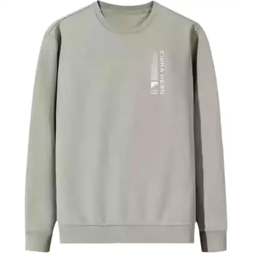 Anta Variety Training Collection Letter Crew Neck Comfortable And Breathable Versatile Fleece Lined Thermal Sweatshirt