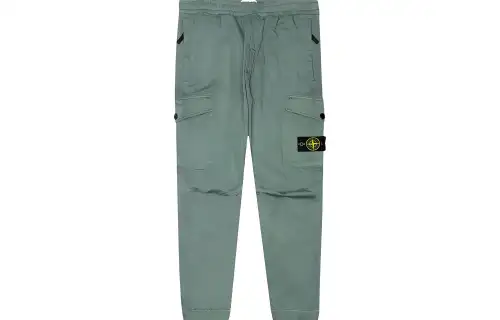 STONE ISLAND Casual Pants Men's Turquoise Moderate Cargo Pants
