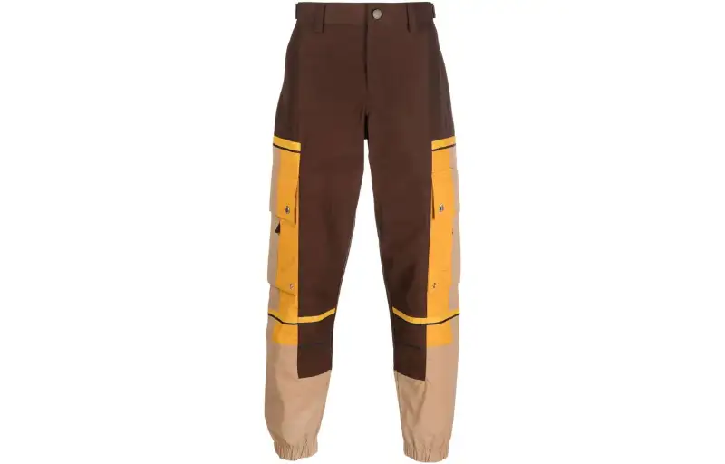 【Previous Season】colour-block technical cotton cargo trousers