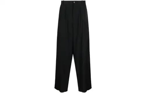 THE ROW Casual Pants Men's Black Straight Fit Pants