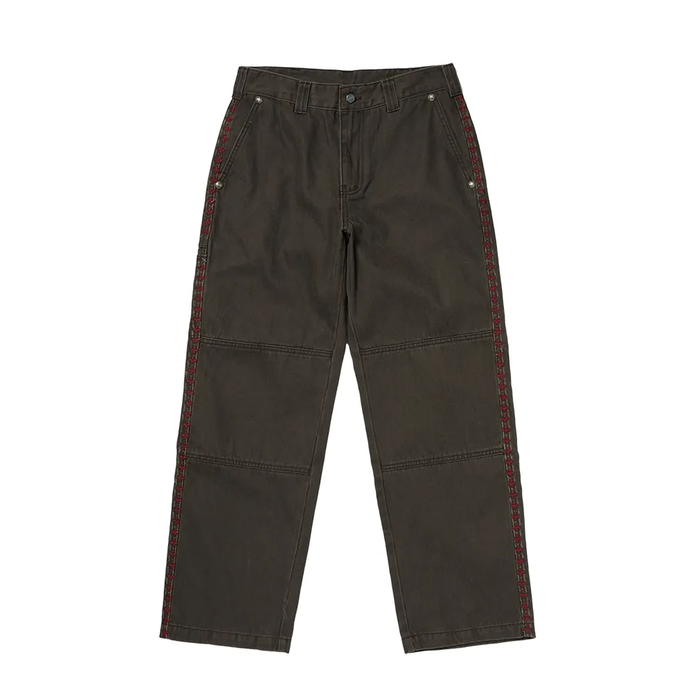 THUG CLUB X Dickies Jeans Unisex Brown Moderate Straight Fit Pants