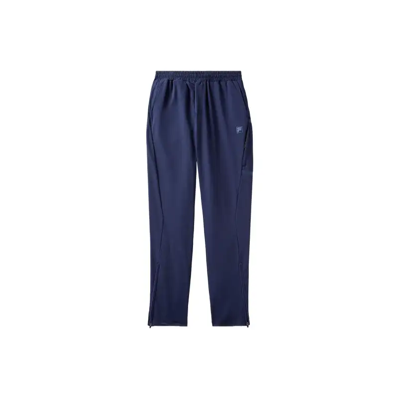 FILA Casual Pants Men's Blue Moderate Slim Fit Pants