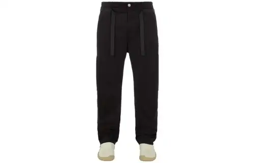 STONE ISLAND Casual Pants Men's Black Moderate Straight Fit Pants