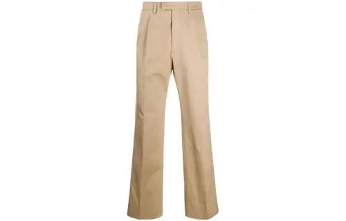 PRADA Casual Pants Men's Khaki Moderate Straight Fit Pants