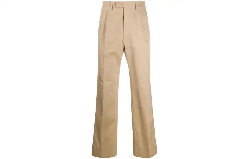 PRADA Casual Pants Men's Khaki Moderate Straight Fit Pants