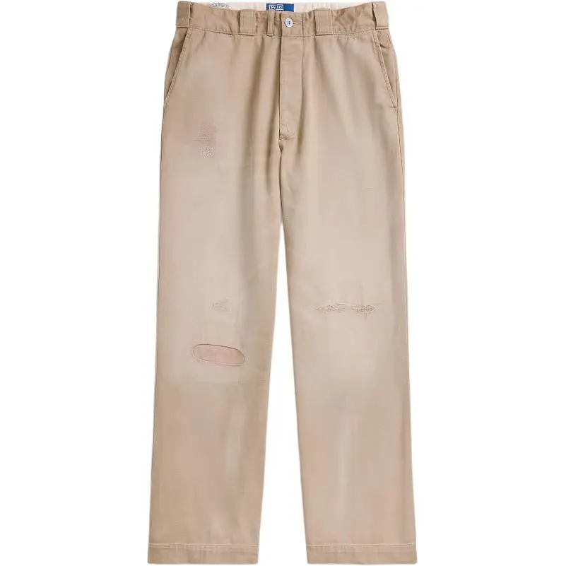 Polo Ralph Lauren distressed straight-leg trousers