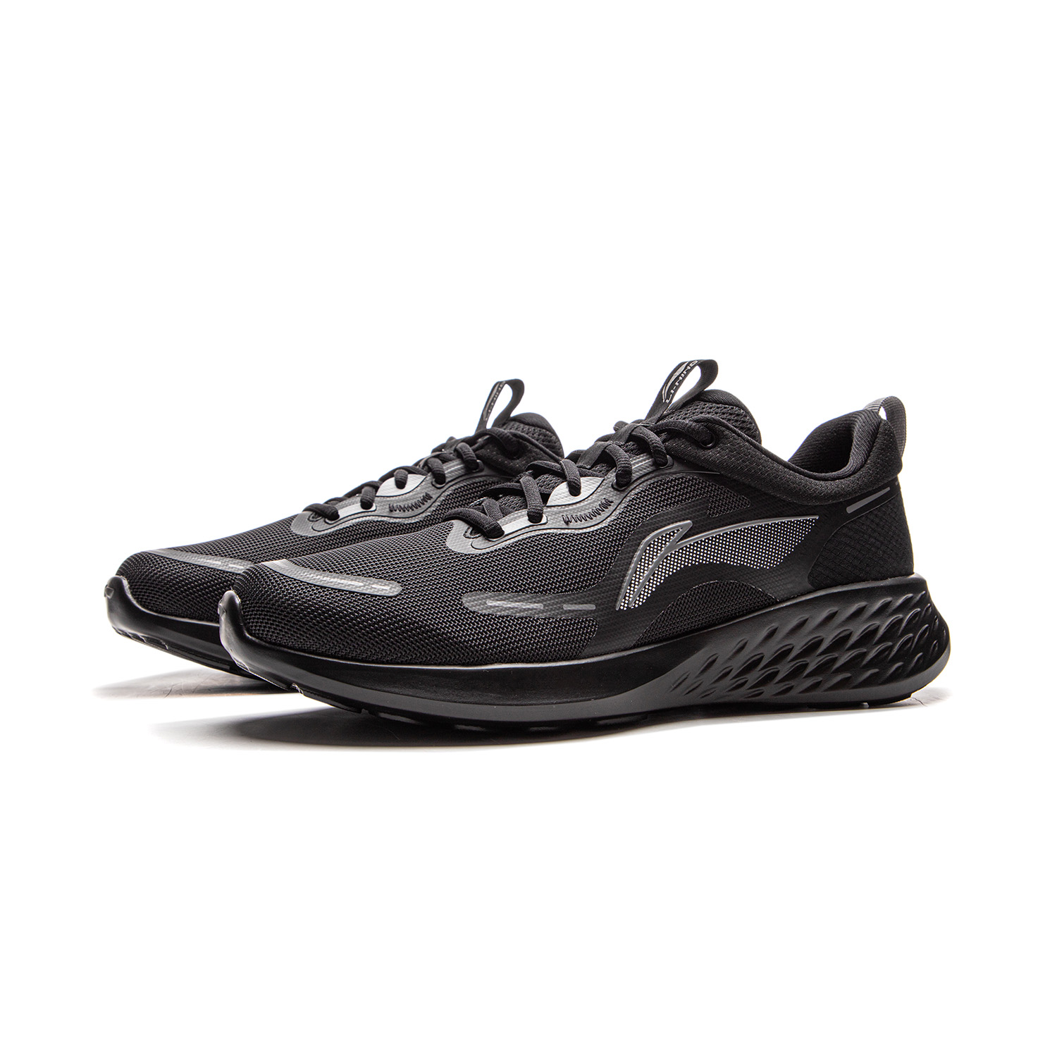 Li Ning Cushioning Slip Resistant Cushioning Slip Resistant Low top Casual Running Shoes Men’s Black