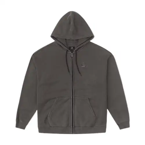 Converse Go To Loose Fit Full Zip Fleece Hoodie