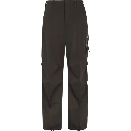 FENDI Logo Patch Straight Leg Trousers