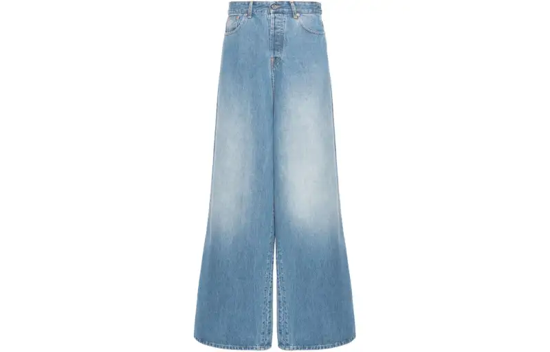 Vetements Wide-Leg High-Rise Jeans