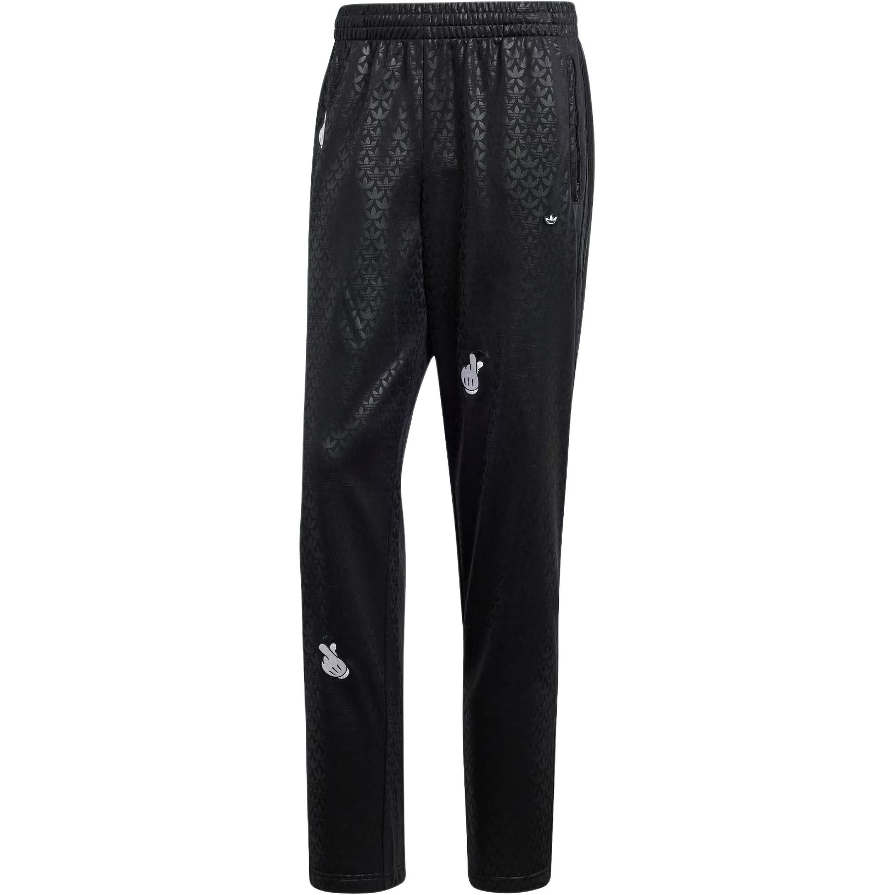 Adidas, Mickey Mouse, gloves, knitted black trousers, print, with your logo imprint, men's style