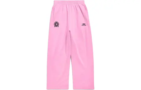 Balenciaga SS24 Knitted Sweatpants Loose Fit Unisex Pink
