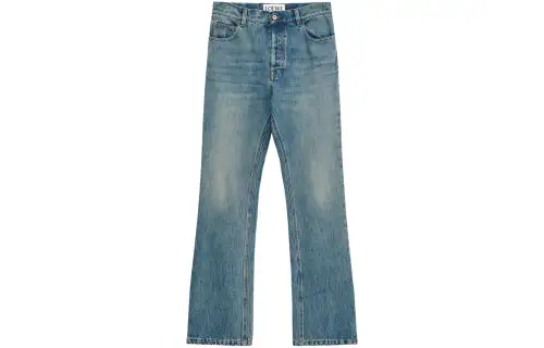 LOEWE Jeans Men's Blue Moderate Straight Fit Pants