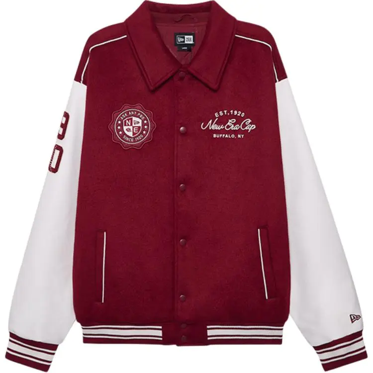 New Era FW24 Puffer Jacket Unisex Red