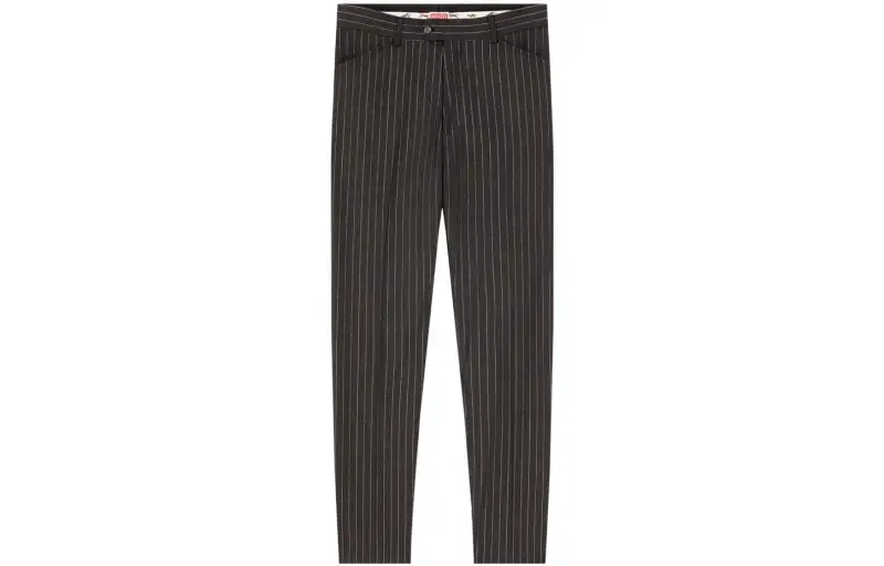 KENZO Casual Pants Men's Anthracite Moderate Straight Fit Pants
