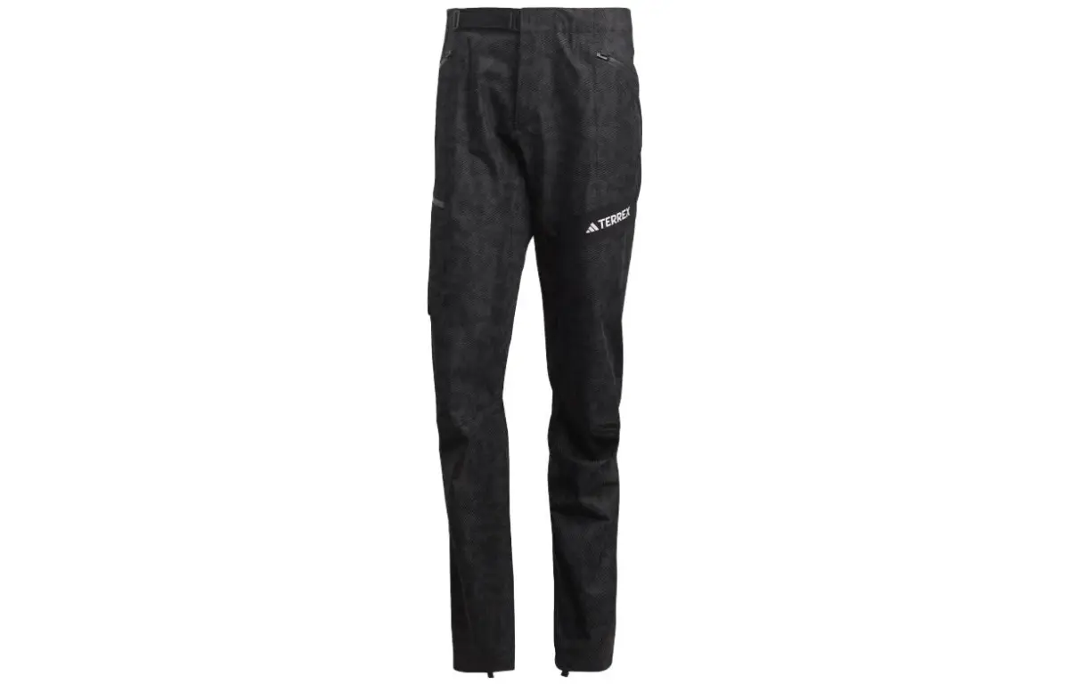 Adidas Casual Pants Men's Black Moderate Straight Fit Pants