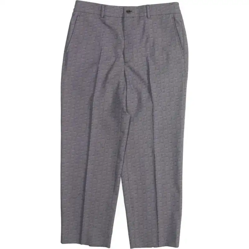 GUCCI Casual Pants Men's Gray Purple Moderate Straight Fit Pants