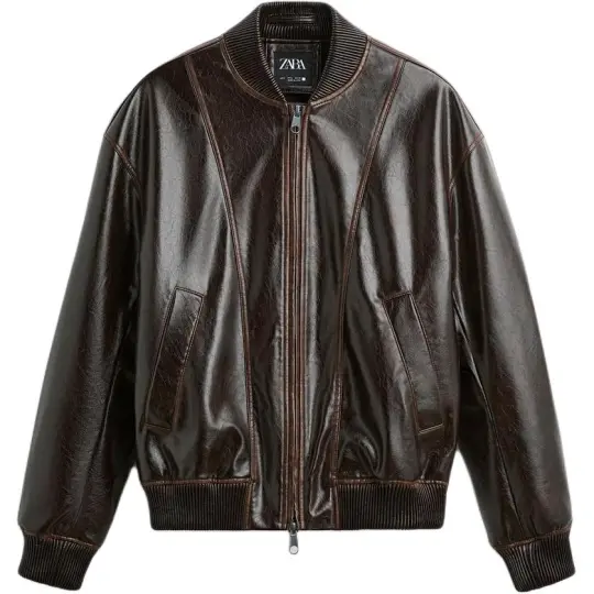 ZARA Winter Leather Jacket Men's