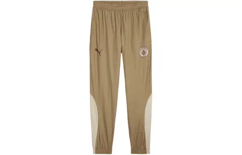 PUMA MCFC PREMATCH WOVEN PANT Knitted Sweatpants Men's Brown