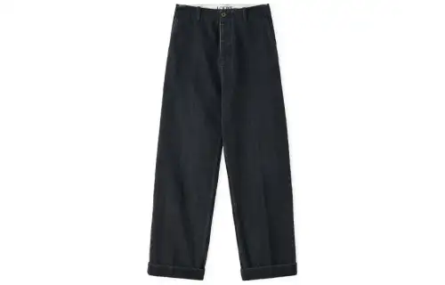 LOEWE Jeans Men's Black Moderate Straight Fit Pants